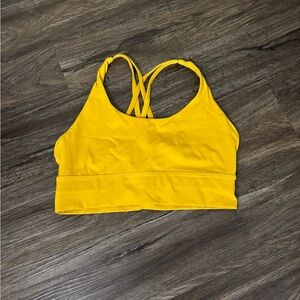 Yellow Sports Bra